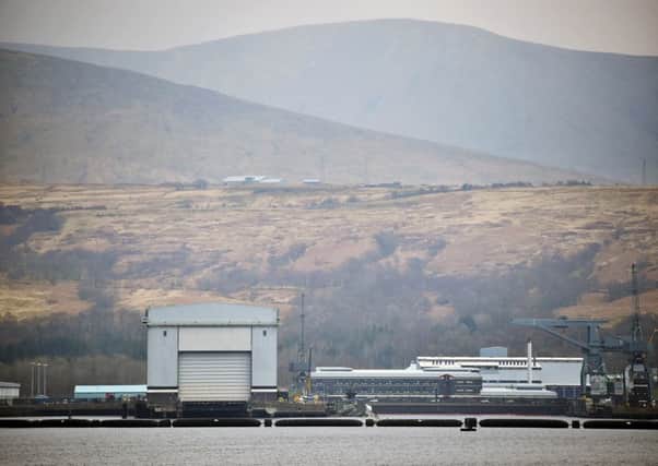 The Faslane submarine base, where Able Seaman McNeilly was based. Picture: Getty