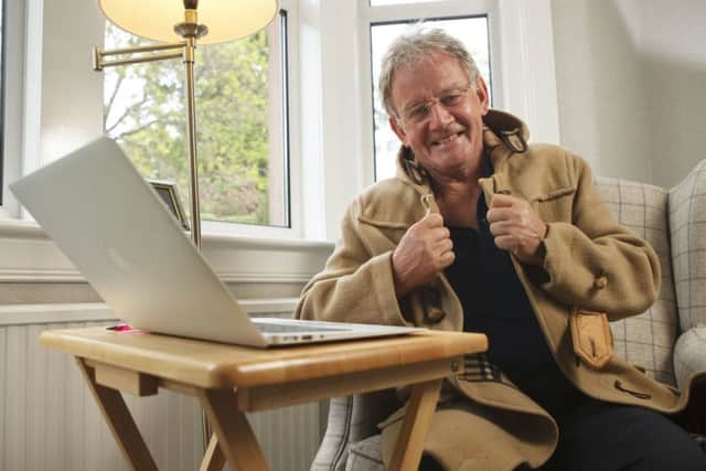 Terry Christie in one of his famous duffle coats. Picture: Contributed