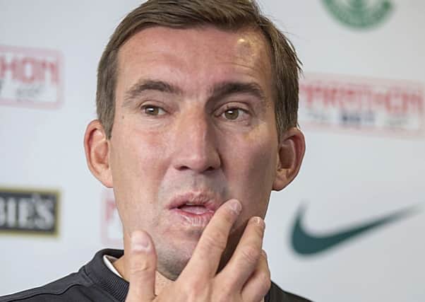 Hibernian manager Alan Stubbs speaks to the media ahead of his side's Championship Play-off Semi Final 2nd leg at Easter Road tomorrow. Picture: SNS