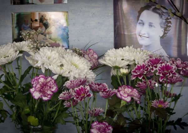 A memorial is displayed at Fishponds Methodist Church for 92-year-old Olive Cooke. Picture: Getty
