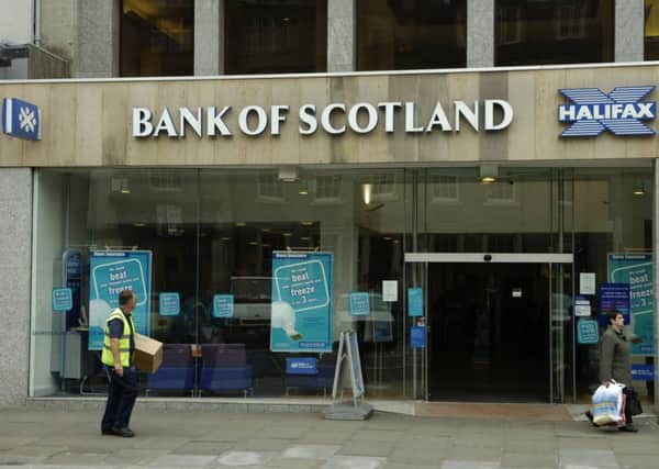 The bank said that a total of 13 branches in Edinburgh, Glasgow, Paisley and Aberdeen would shut by 18 September. Picture: TSPL