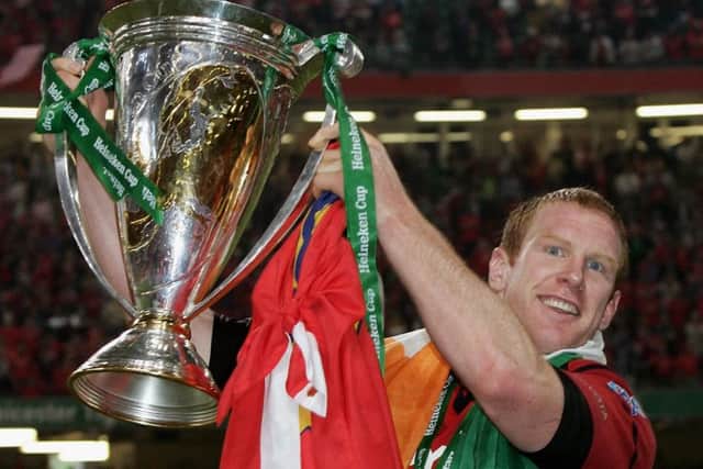 Tyler Ardron is relishing his personal battle against Munster legend Paul OConnell. Picture: Getty