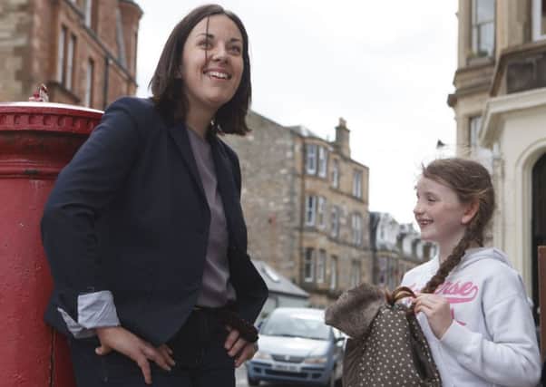 Kezia Dugdale launches her campaign for the Labour leadership in Edinburghs Portobello. Picture: Toby Williams