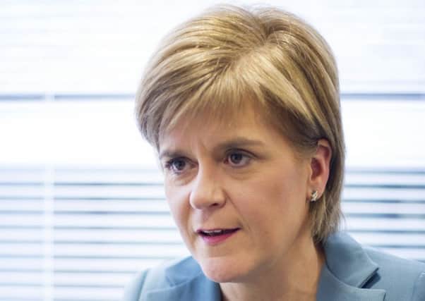 The First Minister underlined the Government's commitment to helping people out of poverty. Picture: Jane Barlow