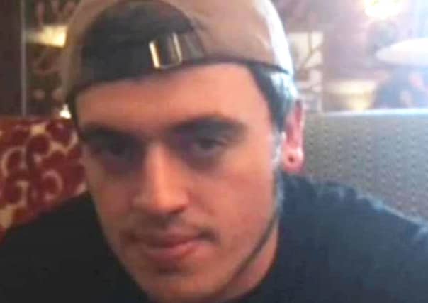 Police are keen to trace Jed Allen, 21, who has a spider tattoo on his left hand. Picture: PA