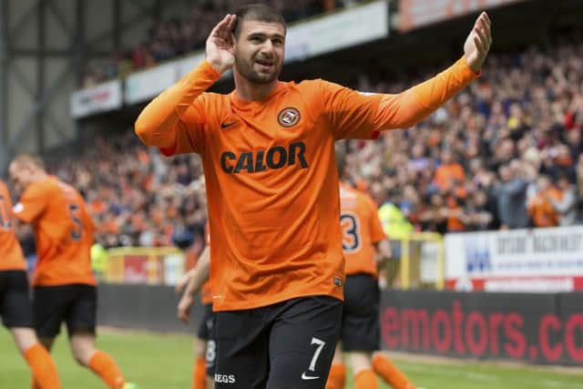 Nadir Ciftci netted twice in the Dundee derby. Picture: SNS