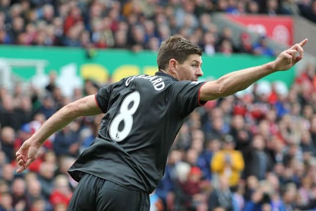 The departing captain netted Liverpool's consolation goal. Picture: Getty