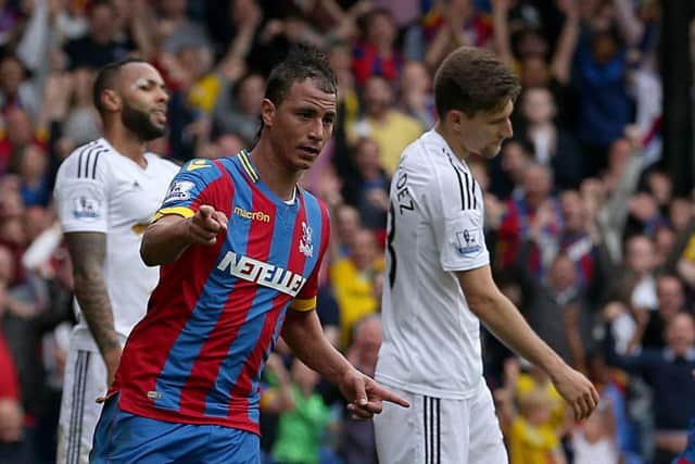 Marouane Chamakh celebrates his goal. Picture: PA
