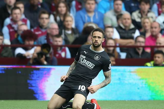 Danny Ings celebrates after scoring for Burnley. Picture: PA