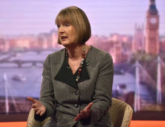 Acting Labour leader Harriet Harman explains the decision yesterday. Picture: PA