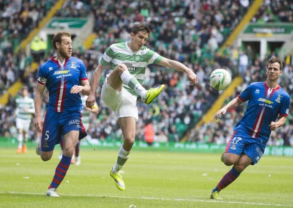Stefan Scepovic netted twice for Celtic against Inverness CT at the weekend. Picture: Getty