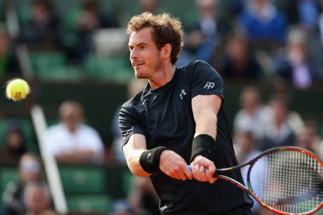 Andy Murray defeated Facundo Arguello of Argentina in straight sets. Picture: Getty