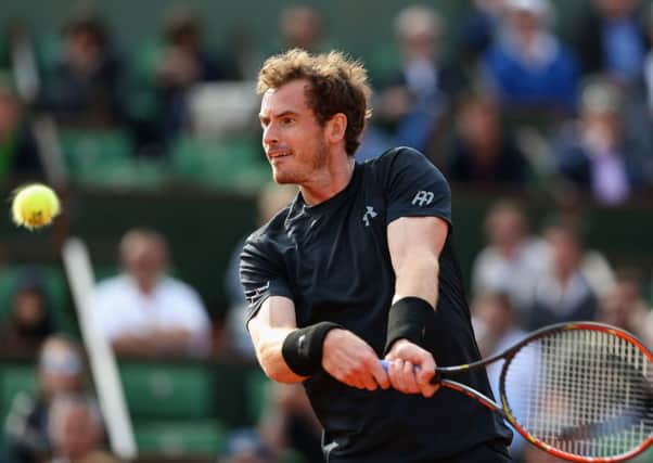 Andy Murray defeated Facundo Arguello of Argentina in straight sets. Picture: Getty