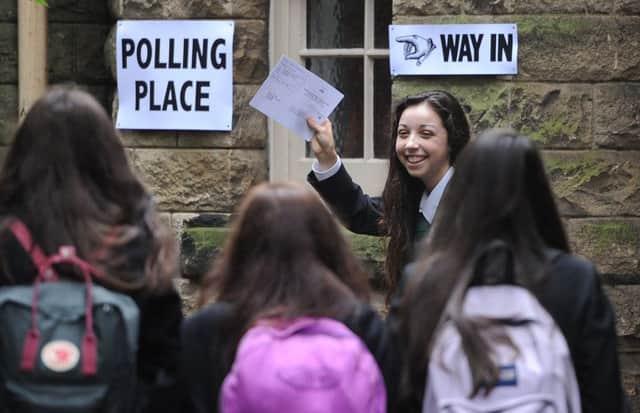 16- and 17-year-old voters turned out in force during the Scottish independence referendum. Picture: Neil Hanna