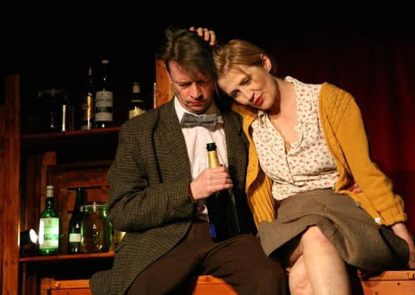Stephen Clyde as Dylan Thomas and Gaylie Runciman as Caitlin. Picture: Contributed