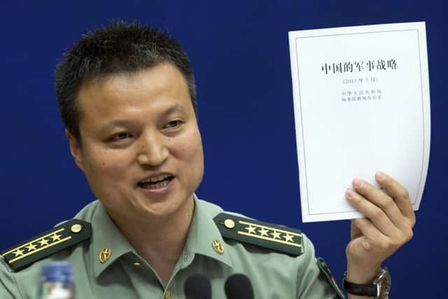 Chinas Defence Ministry spokesman Yang Yujun. Picture: AP