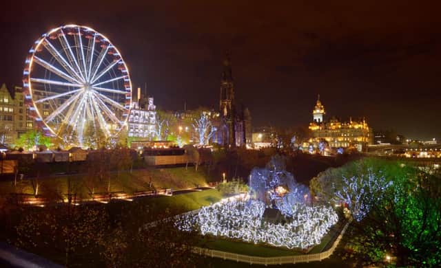 Edinburghs winter wonderland has seen soaring numbers of visitors. Picture: Phil Wilkinson