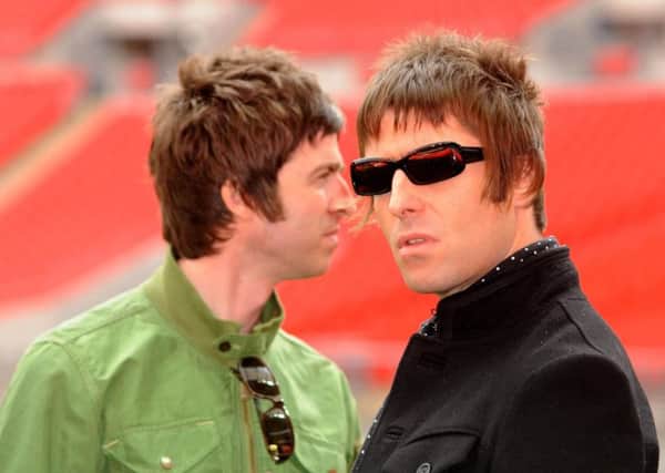 Noel Gallagher, left, and his brother Liam in 2008. Picture: PA