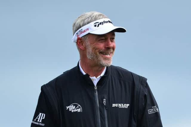 Darren Clarke at Royal County Down Golf Club yesterday. Picture: Getty