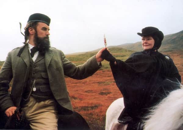 Dame Judi Dench as Queen Victoria and Billy Connolly as her faithful gillie John Brown in the film Mrs Brown, which was partly filmed in Duns Castle. Picture: Contributed