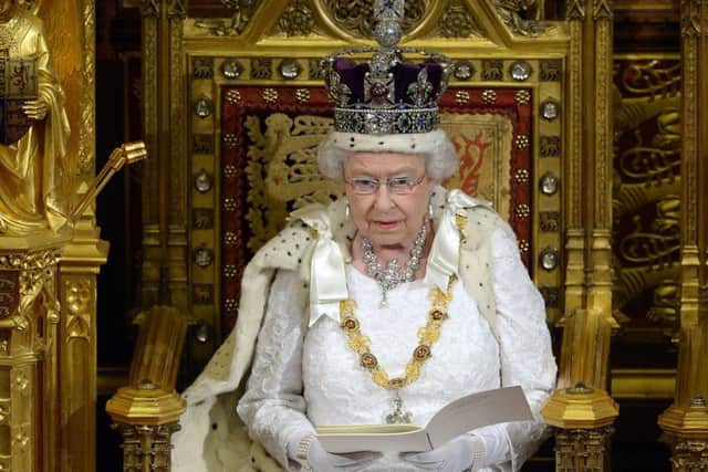 Queen Elizabeth II delivers the Queen's Speech from the House of Lords in 2014. Picture: AFP/Getty