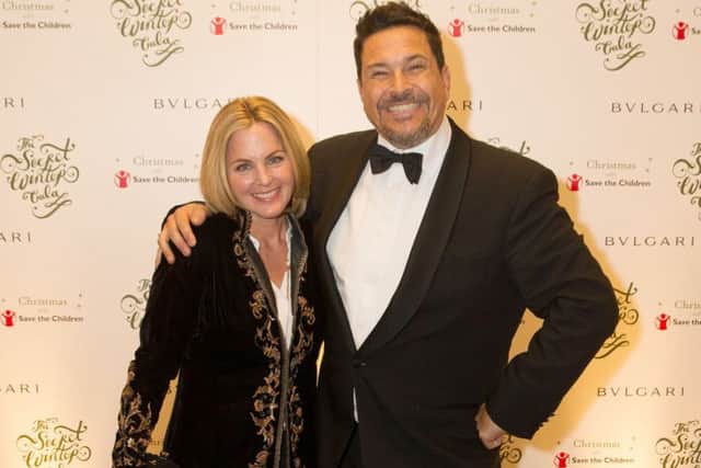 Dom Joly and his wife Stacey MacDougall at the 
Save the Children's Secret Winter Gala. Picture: THE CHILDREN/REX_Shutterstock