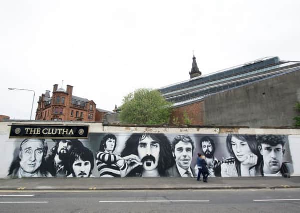 The mural painted on the outside of the soon-to-be-reopened Clutha Bar. Picture: John Devlin