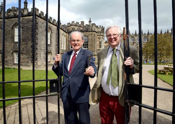 Chris Mullen, chairman of HLF, left, with Jonathan Ruffer, chairman of Auckland Castle Trust. Picture: PA