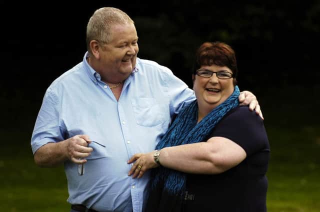 Colin and Christine Weir pictured after their lottery win. Picture: TSPL