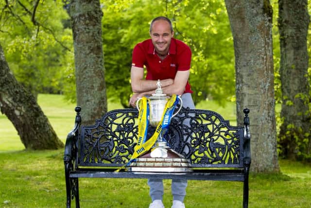 David Raven hopes to get his hands on the cup after his extra-time winner against Celtic, inset, sent Inverness into the final. Picture: SNS