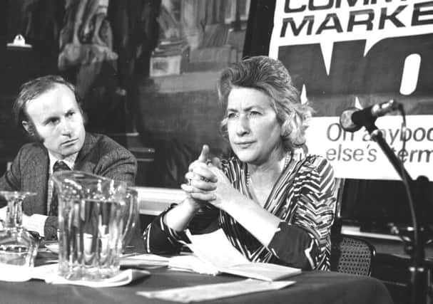 The SNPs grande dame, Winnie Ewing, was among those arguing for a No vote in 1975. Picture: Dick Ewart