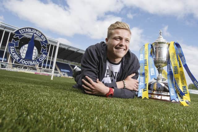 Peter Grant in relaxed mood at the Falkirk press call earlier this week. Picture: Steve Welsh