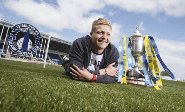 Peter Grant in relaxed mood at the Falkirk press call earlier this week. Picture: Steve Welsh