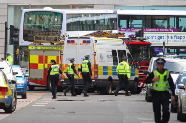Emergency services attend the incident . Picture: HeMedia