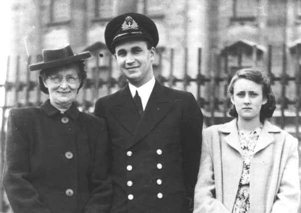 John Jarvis-Smith DSC, centre, was a Shipbroker who, as a young sailor, was involved in the hazardous Operation Infatuate