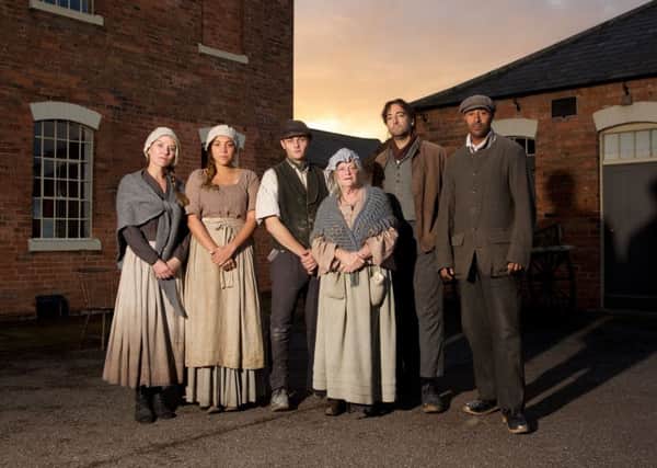 Celebrities test their mettle in Victorian Britain in 24 Hours In The Past, which sent them back to a workhouse for a taste of proper work in the 19th century style. Picture: Pete Dadds