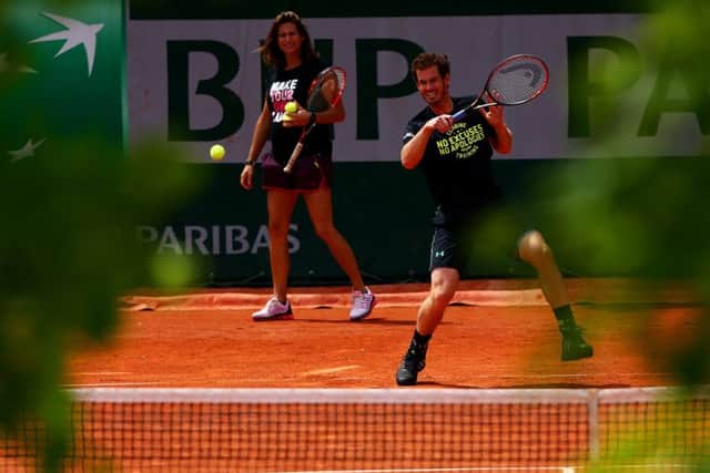 Andy Murray, unbeaten in 13 matches on clay this year, takes on Frenchman Jeremy Chardy today. Picture: Getty Images