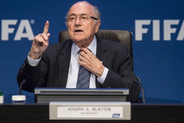 Sepp Blatter is critical of David Gill. Picture: PA