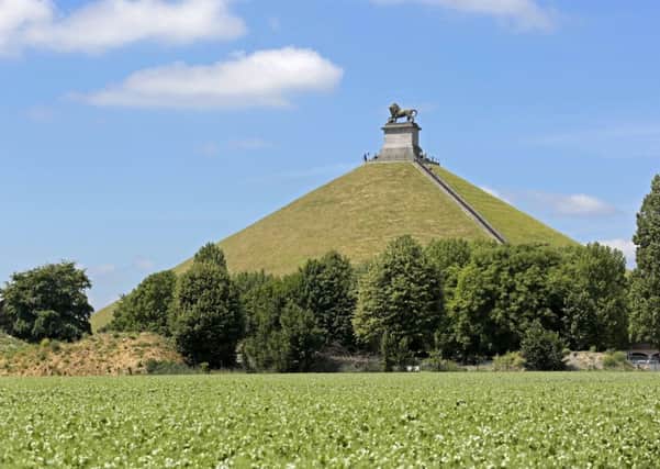 Lion's Mound commemorating the Battle at Waterloo, Belgium. Picture: Will Slater
