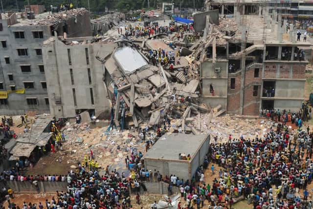 The Rana Plaza factory had been illegally extended and housed several factories when it collapsed. Picture: Getty