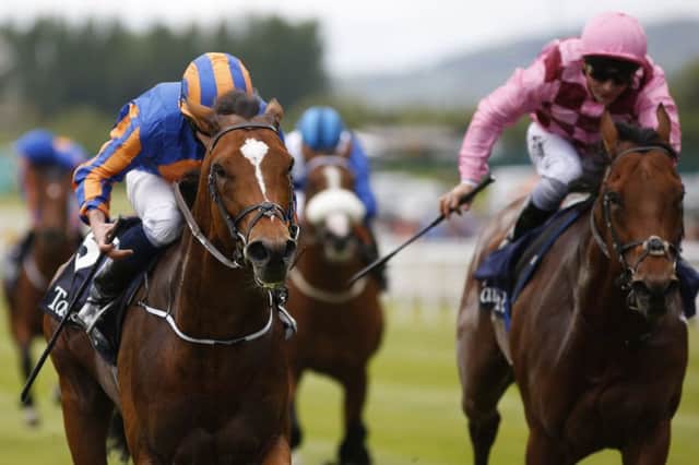 Gleneagles, left, on his way to victory in the Irish 2000 Guineas. Picture: Getty