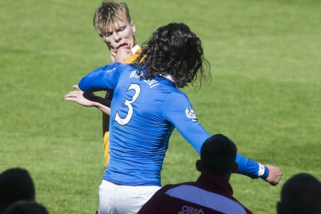 Sundays play-off final at Fir Park descended into mayhem. Picture: Getty