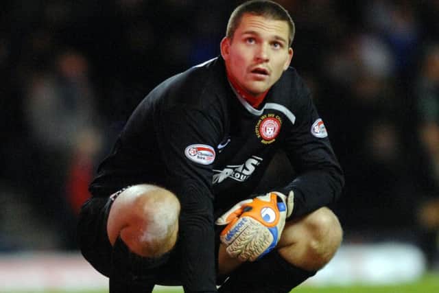 Cerny playing for Hamilton back in 2008. Picture: Robert Perry
