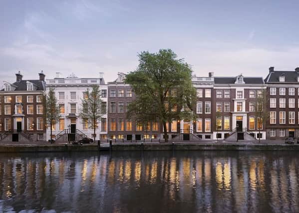 Six townhouses make up the Waldorf Astoria hotel in Amsterdam. Picture: IAMAMSTERDAM