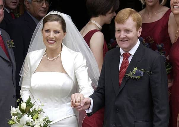 Charles Kennedy and his bride Sarah Gurling after their wedding. Picture: PA