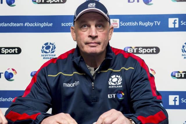 Vern Cotter yesterday as he announced Scotland's extended training squad. Picture: SNS
