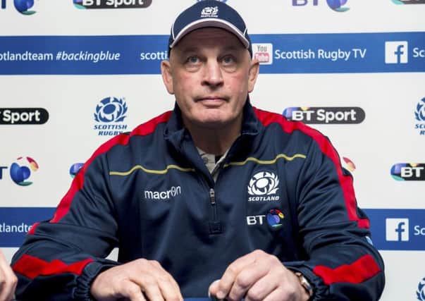Vern Cotter yesterday as he announced Scotland's extended training squad. Picture: SNS