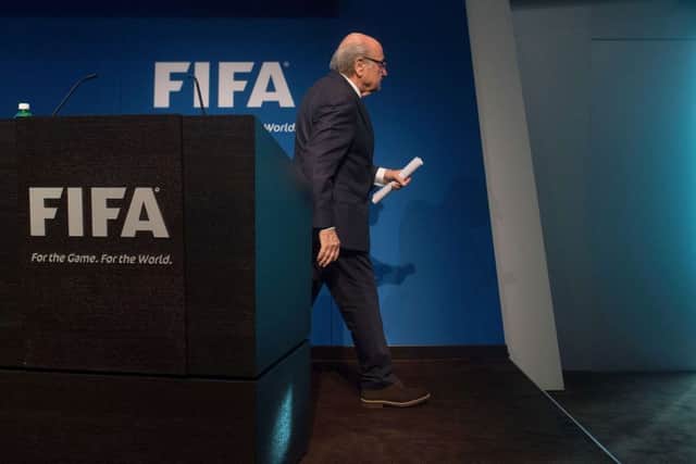 Sepp Blatter said a special congress would be called to elect a successor. Picture: Getty
