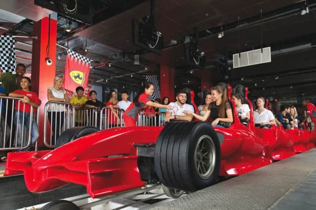The Formula Rossa rollercoaster. Picture: Contributed