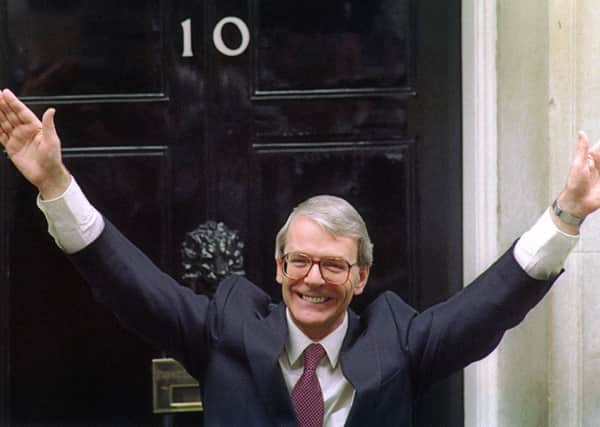 John Major defeated Labour unexpectedly in 1992 leaving him more vulnerable to ambush by his rightwing over Europe. Picture: AFP/Getty Images